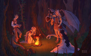 5 Fullbodies with detailed background -comm-