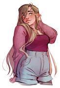 Detailed sketch Halfbody