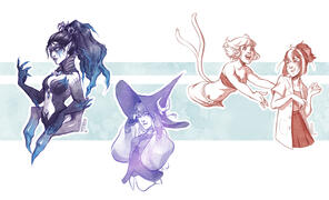 Simple sketchs Halbody -comms-