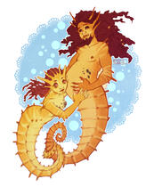 Fullbody couple with plain background