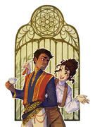 Simple color couple commission