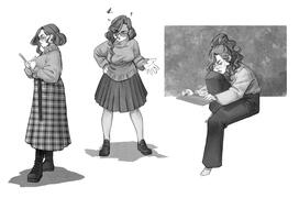 Character sheet of an OC